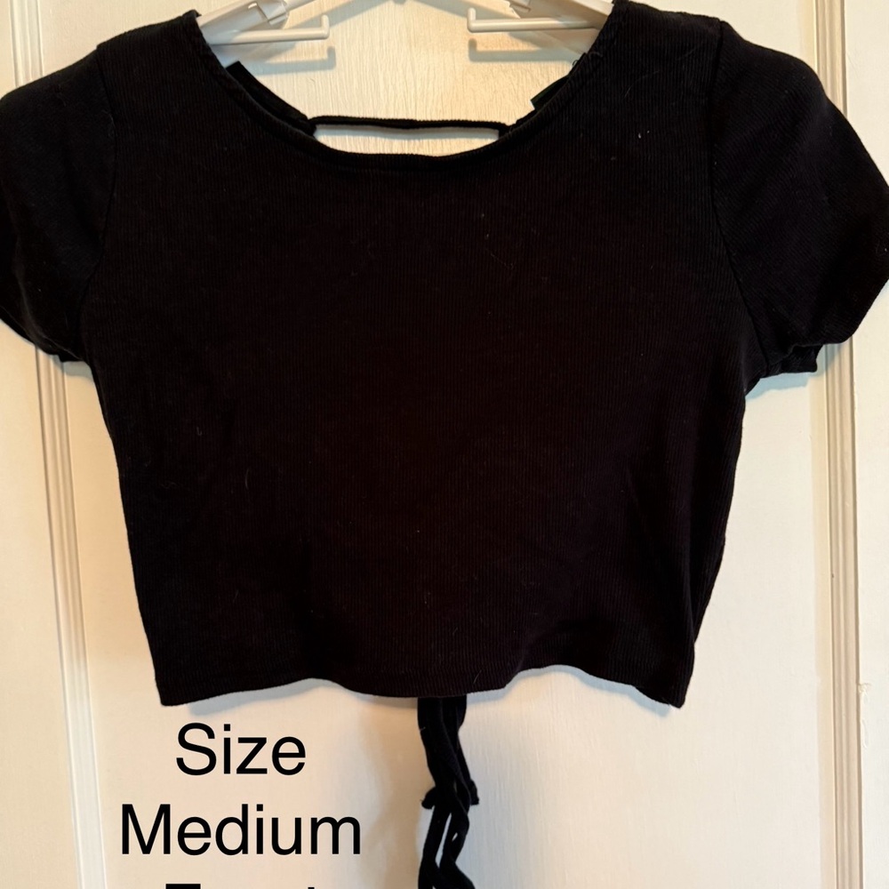 Black crop top